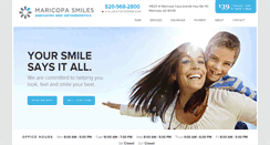 Desktop Screenshot of maricopasmilesdental.com